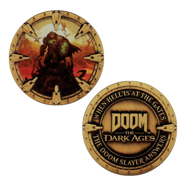 Fanattik DOOM The Dark Ages Sammlermünze 38mm limitiert