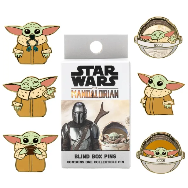 Star Wars Mandalorian Grogu Blind Emaille-Pin 1,5 Zoll