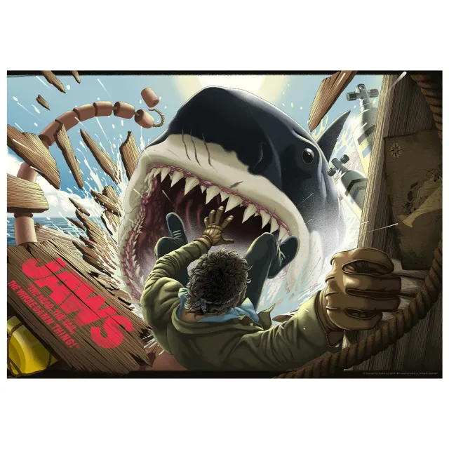 Fanattik Jaws Art-Print A3 limitiert 300 g/m²