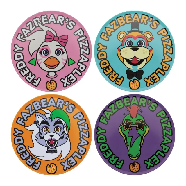 Fanattik Five Nights at Freddy's Metal-Untersetzer 4er-Set