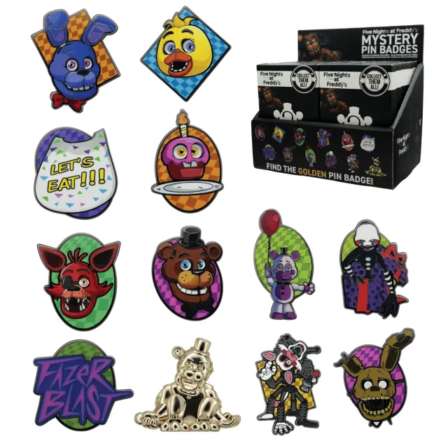 Fanattik Five Nights at Freddy's Mystery Pins 12er-Display