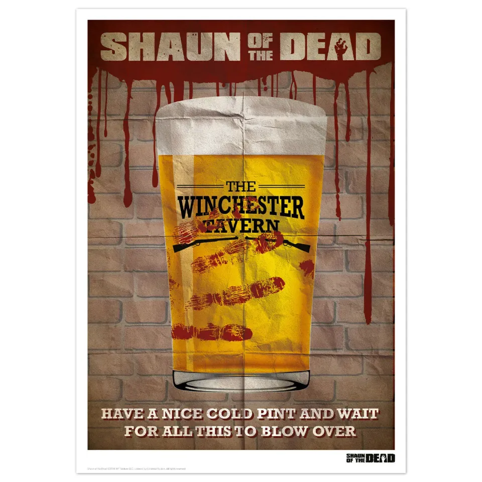 Fanattik Shaun of the Dead Limited Edition Art Print A3 nummeriert