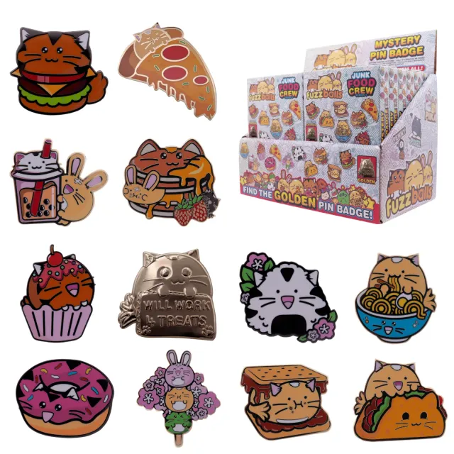Fanattik Fuzzballs Mystery Pin Badge Pins 12er CDU Emaille