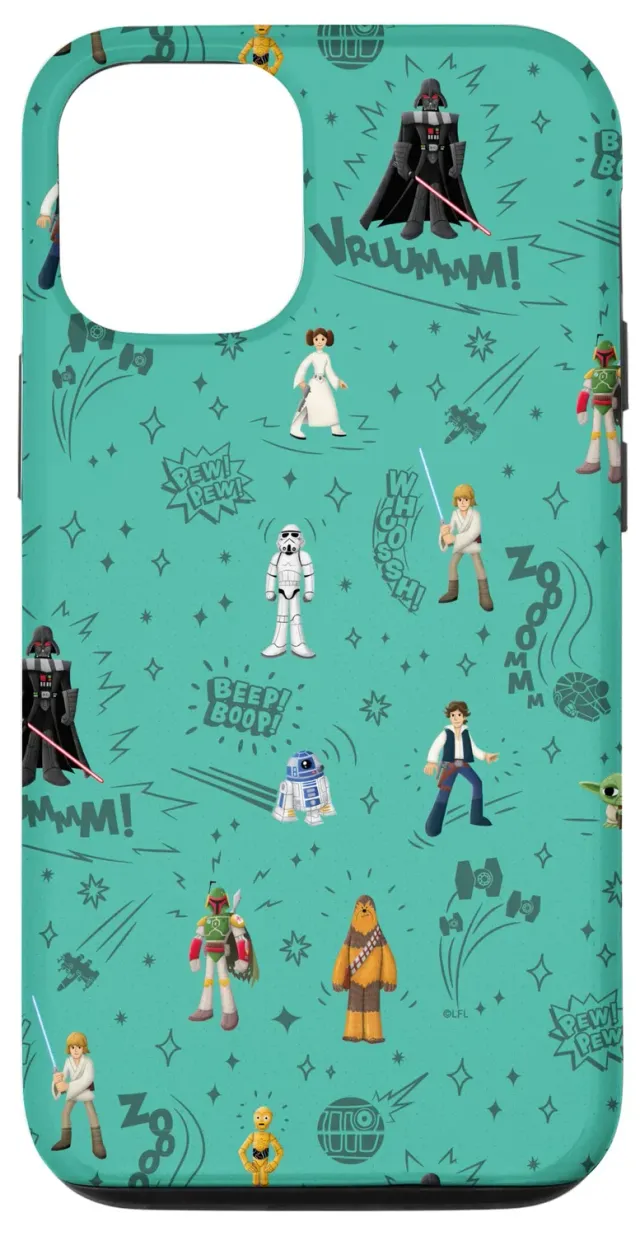 Star Wars Heroes and Villains Handyhülle Notizbuch-Doodles