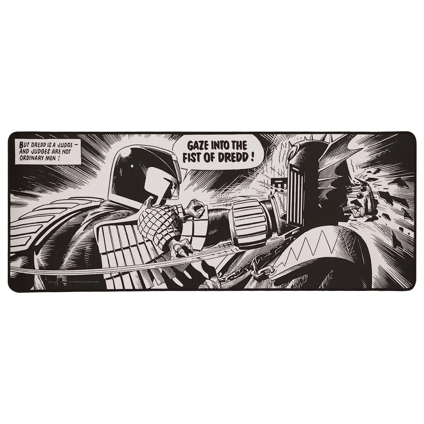 Fanattik 2000 AD Judge Dredd Desk Pad and Coaster Set Schreibtischunterlage Set