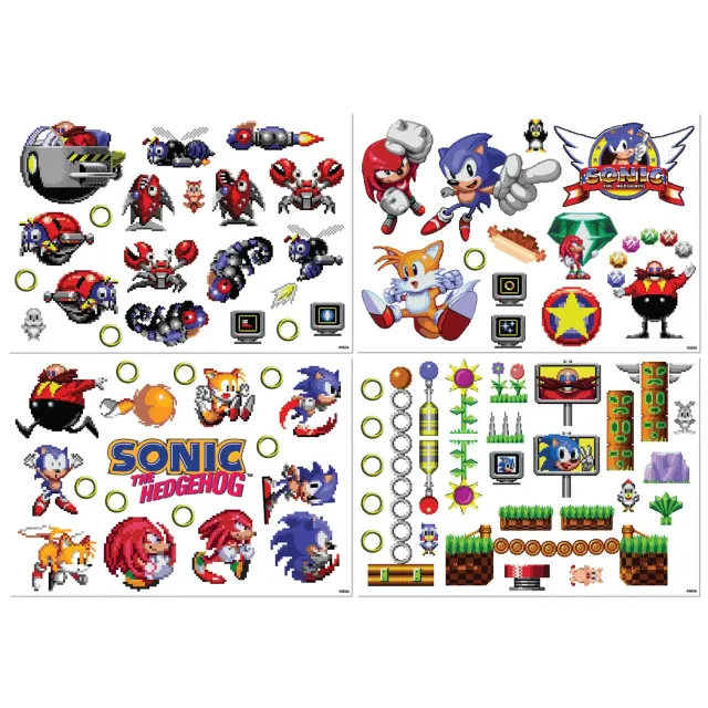 Fanattik Sonic Retro Tech Decals Sticker 4 Bögen
