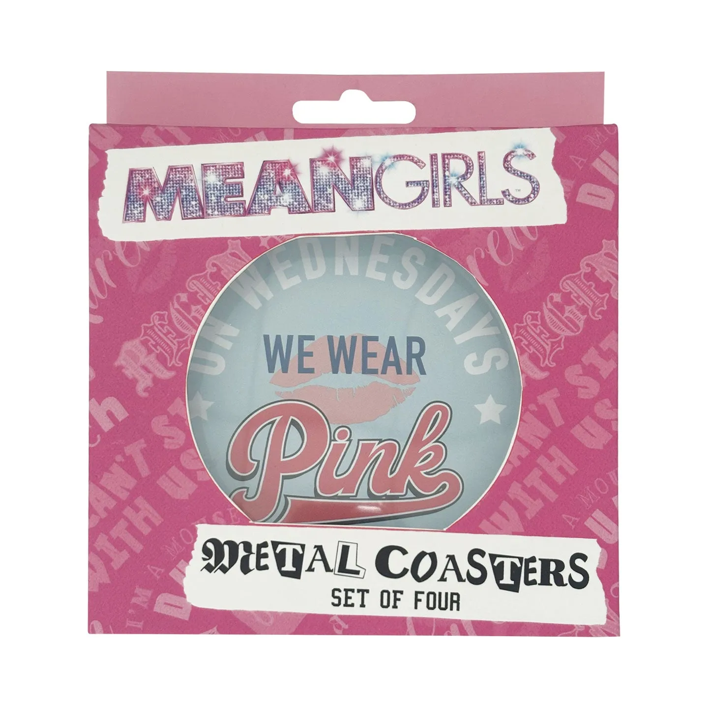Fanattik Mean Girls Metalluntersetzer Set 4-teilig bedruckt