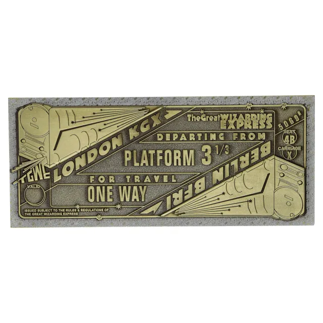 Fanattik Fantastic Beasts The Great Wizarding Express Train Ticket Metall