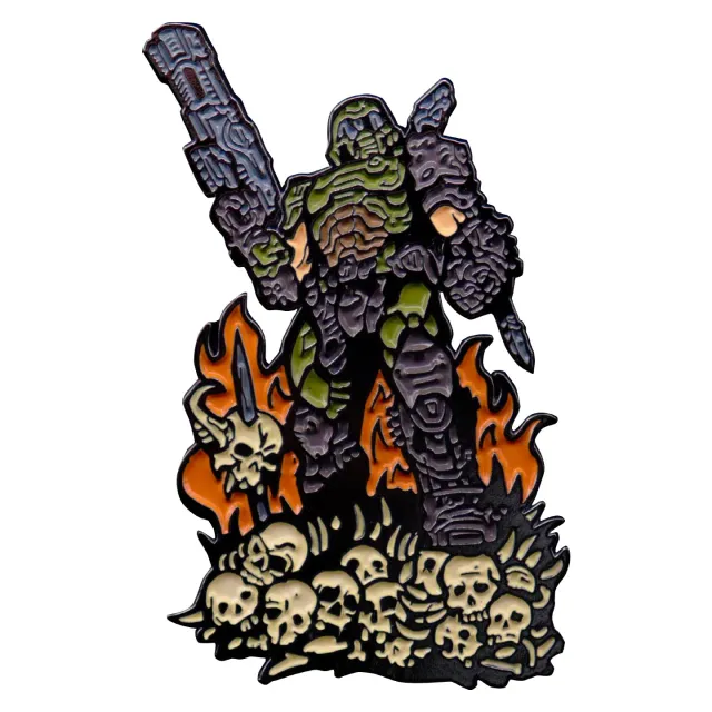 Fanattik DOOM Eternal Slayer Emaille-Pin limitiert 5.000