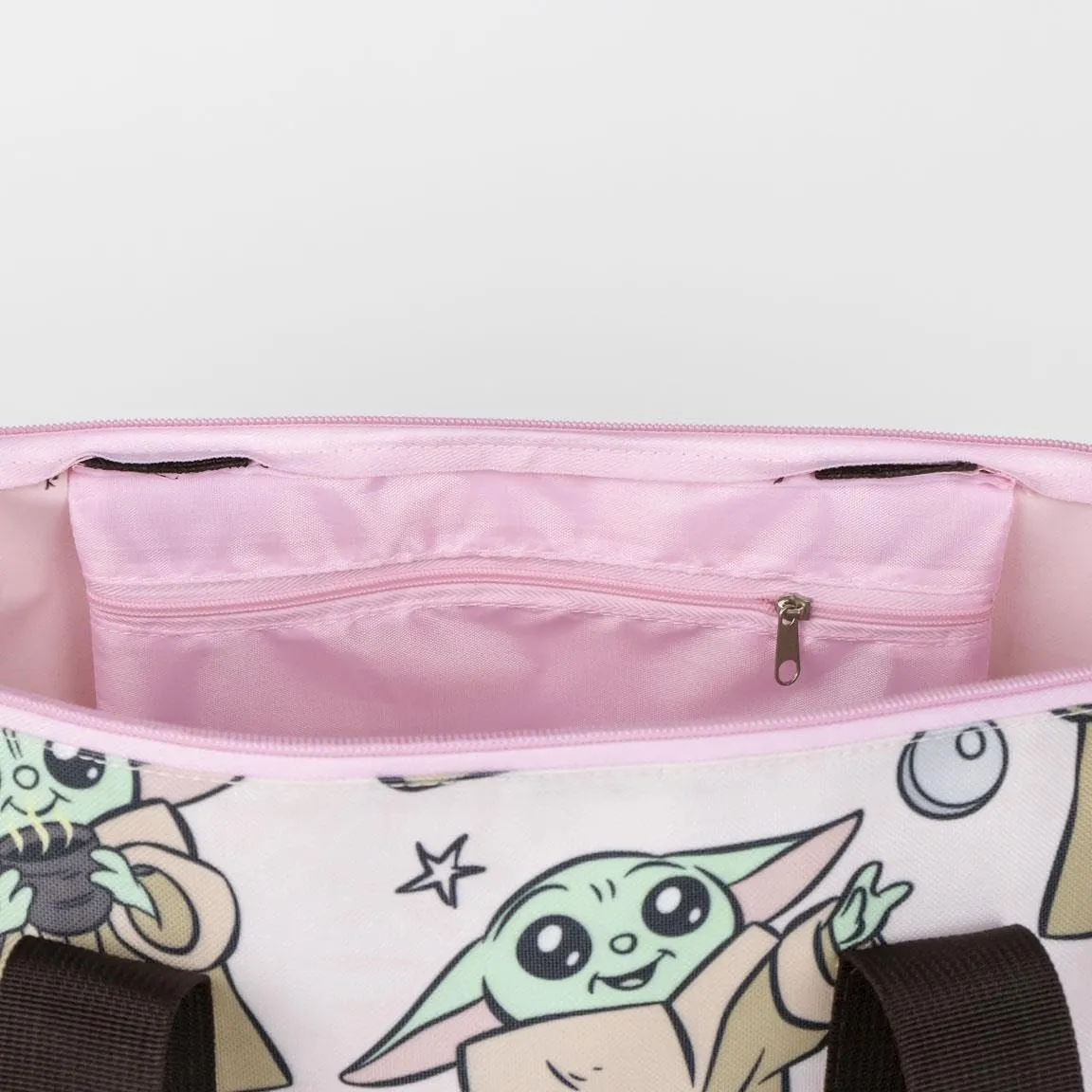 Cerdá Mandalorian Strandtasche rosa-schwarz 47 x 33 x 15 cm
