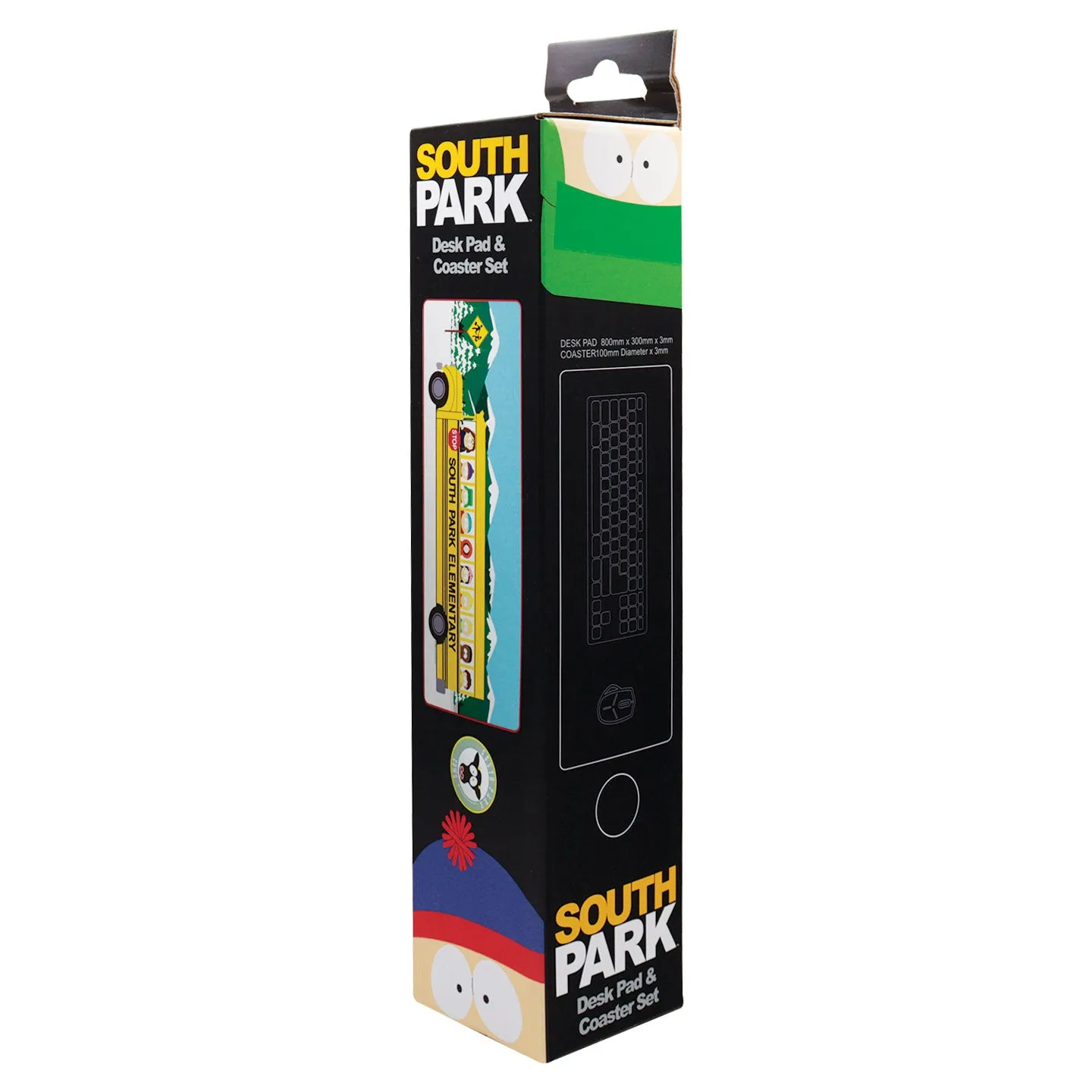 Fanattik South Park School Bus Schreibtischunterlage Set 800 mm rutschfest