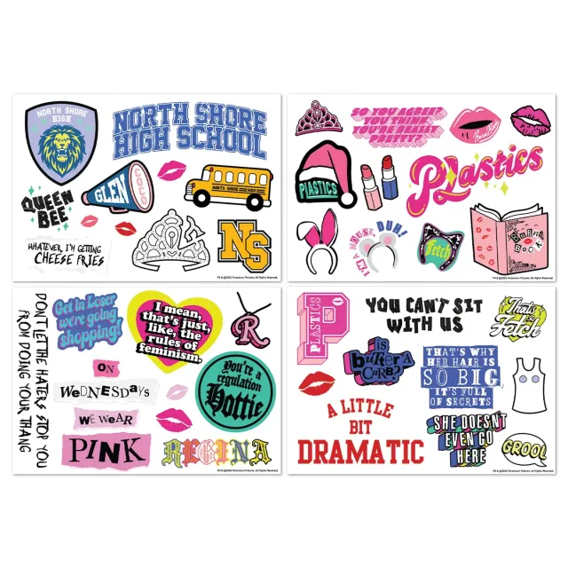 Fanattik Mean Girls Tech Decal Sticker Set 4 Bögen